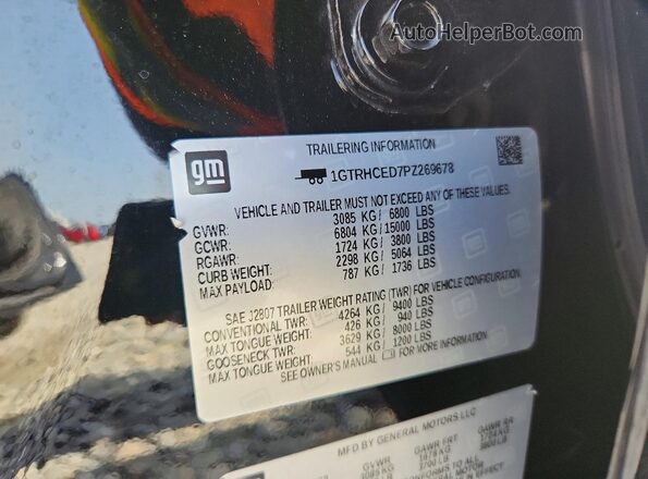1GTRHCED7PZ269678 2023 GMC SIERRA Black VIN sticker view