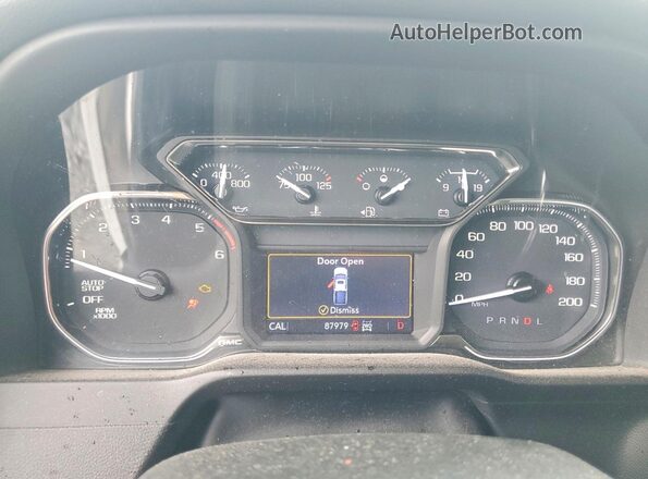 1GTU9CED6MZ425731 2021 GMC SIERRA White Вид щитка приладів