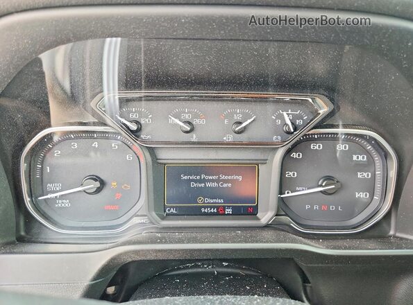 1GTU9DED9LZ293164 2020 GMC SIERRA Black ხელსაწყოთა პანელის ხედი
