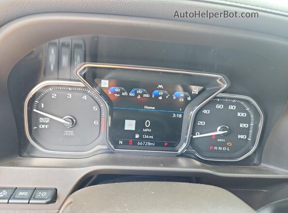 1GTU9FED8MZ162398 2021 GMC SIERRA Зеленый Вид щитка приборов