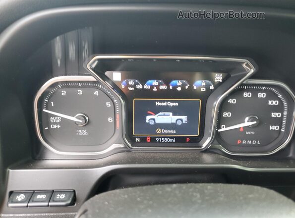 1GTU9FEL2MZ270166 2021 GMC SIERRA Black Вид щитка приладів