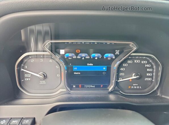 1GTU9FEL3MZ337602 2021 GMC SIERRA Gray Instrument cluster view