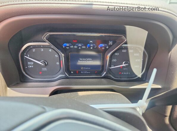 1GTU9FEL9MZ219280 2021 GMC SIERRA Gray Instrument cluster view