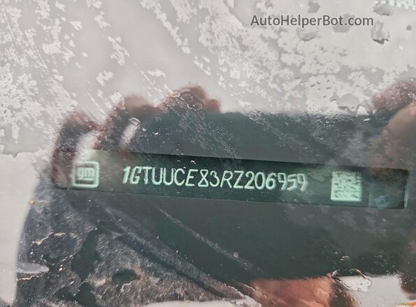 1GTUUCE83RZ206959 2024 GMC SIERRA Gray Vista de la etiqueta del VIN