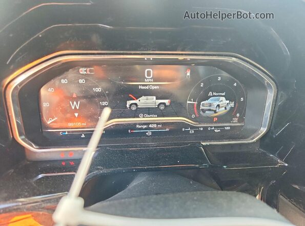 1GTUUCE85RZ201066 2024 GMC SIERRA Silver Vista del cuadro de instrumentos