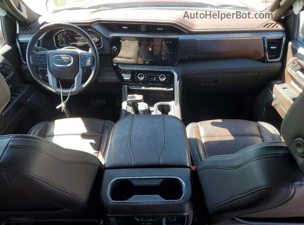 1GTUUGE83RZ259376 2024 GMC SIERRA Red Widok deski rozdzielczej