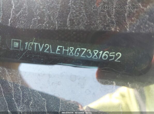1GTV2LEH8GZ381652 2016 GMC SIERRA Silver VIN კოდის სტიკერის ხედი