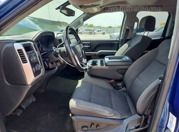 1GTV2MEC1JZ190107 2018 GMC SIERRA Blue Widok wnętrza z przodu
