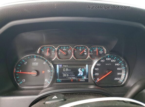 1GTV2MEC2HZ136891 2017 GMC SIERRA Blue Вид щитка приладів