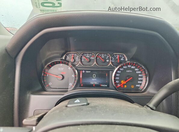 1GTV2MECXGZ105029 2016 GMC SIERRA Black Вид щитка приладів