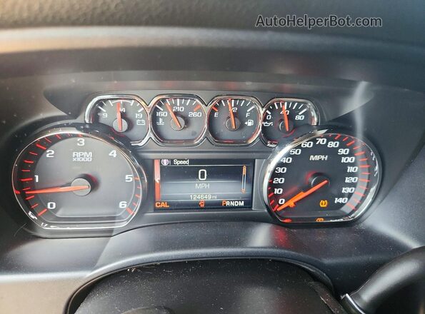 1GTV2MEH6GZ114807 2016 GMC SIERRA Blue Вид щитка приладів