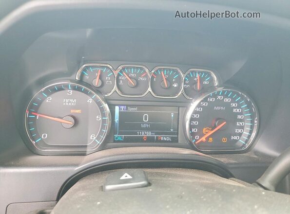 1GTV2NEC6JZ224533 2018 GMC SIERRA Silver Вид щитка приладів