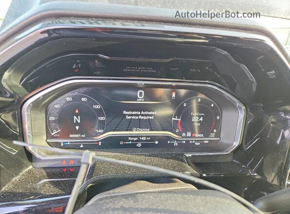 1GTVUCE85PZ229466 2023 GMC SIERRA Black ხელსაწყოთა პანელის ხედი