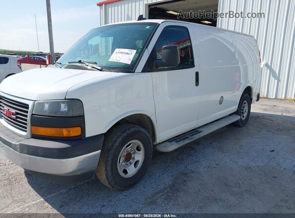 1GTW7AFG5L1237419 2020 GMC SAVANA CARGO White Առջևի ձախ երեք քառորդ տեսարան