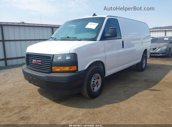 1GTW7AFP3P1106169 2023 GMC SAVANA CARGO White Առջևի ձախ երեք քառորդ տեսարան