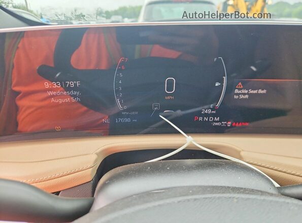 1GYFZBR45RF142866 2024 CADILLAC XT4 White Вид щитка приладів