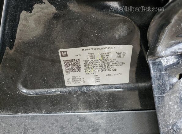 1GYFZCR40KF107728 2019 CADILLAC XT4 Black Vista interior de 360 grados
