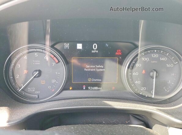 1GYFZDR48KF118059 2019 CADILLAC XT4 Белый Вид щитка приборов