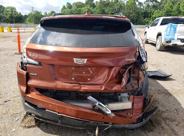 1GYFZFR45KF103689 2019 CADILLAC XT4 Orange Вид ззаду