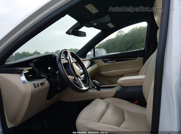 1GYKNARS2KZ112036 2019 CADILLAC XT5 White Widok wnętrza z przodu