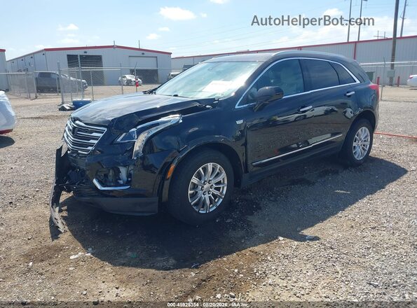 1GYKNARS7KZ116776 2019 CADILLAC XT5 Black წინა მარცხენა ხედი სამი მეოთხედიდან