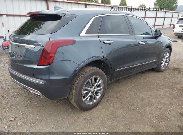 1GYKNDR40MZ150239 2021 CADILLAC XT5 Blue Հետևի աջ