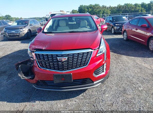 1GYKNDRS3MZ222128 2021 CADILLAC XT5 Красный Вид щитка приборов