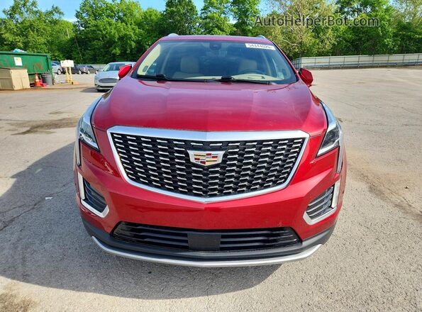 1GYKNFR45MZ171633 2021 CADILLAC XT5 Red Դիմացի տեսք