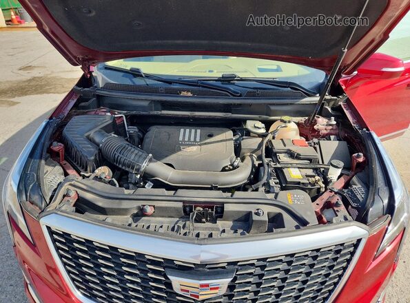 1GYKNFR45MZ171633 2021 CADILLAC XT5 Red Շարժիչի բաժամունքի տեսք