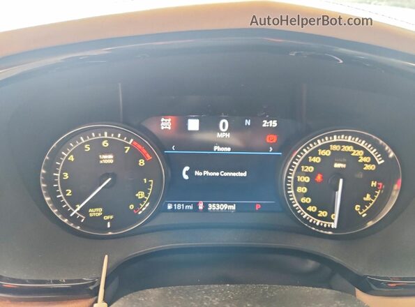 1GYKNFRS1MZ219921 2021 CADILLAC XT5 Gray Vista del cuadro de instrumentos