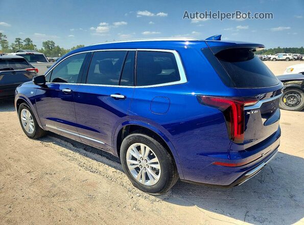 1GYKPAR43RZ709377 2024 CADILLAC XT6 Синий Передняя правая четверть