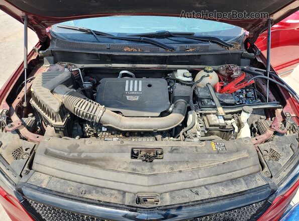 1GYKPAR4XMZ163878 2021 CADILLAC XT6 Red ძრავის განყოფილების ხედი