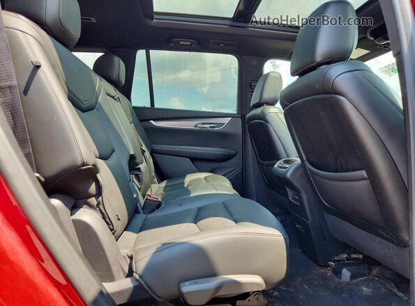 1GYKPAR4XMZ163878 2021 CADILLAC XT6 Red უკანა სალონის ხედი
