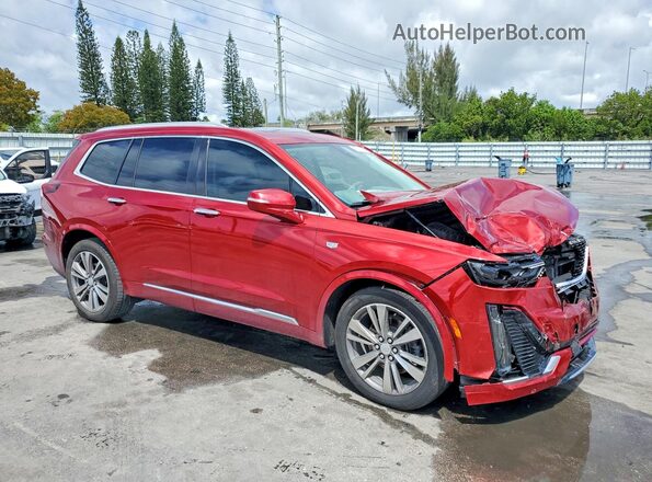 1GYKPCRSXMZ122029 2021 CADILLAC XT6 Красный Передняя правая четверть