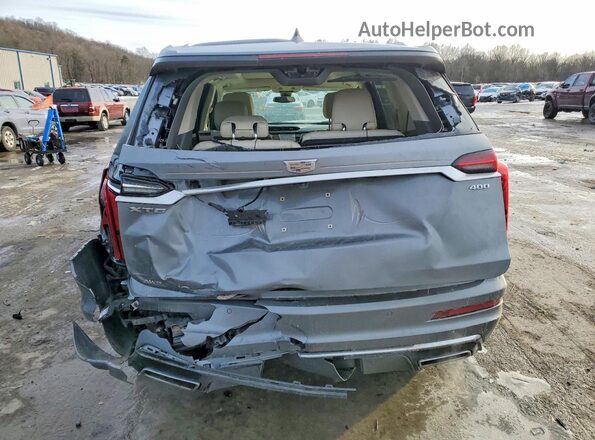 1GYKPDRS5MZ133946 2021 CADILLAC XT6 Серебряный Вид сзади
