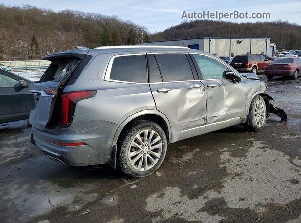 1GYKPDRS5MZ133946 2021 CADILLAC XT6 Серебряный Задняя правая четверть
