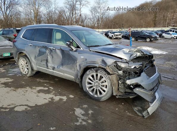 1GYKPDRS5MZ133946 2021 CADILLAC XT6 Серебряный Передняя правая четверть