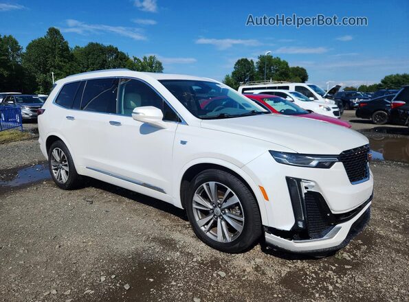 1GYKPDRS6MZ153865 2021 CADILLAC XT6 Белый Передняя правая четверть