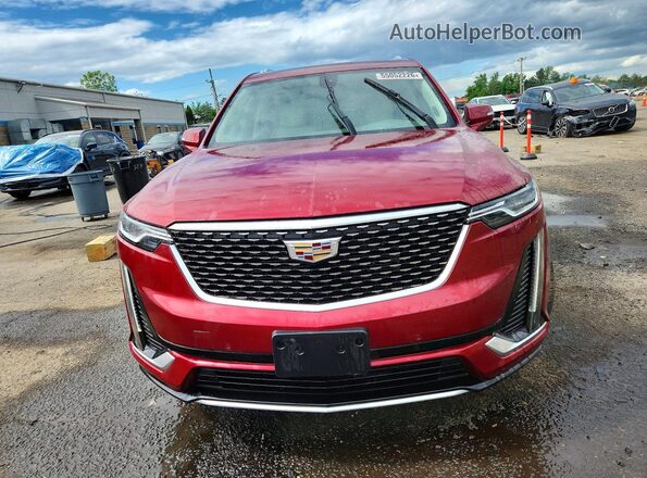 1GYKPDRS7LZ115043 2020 CADILLAC XT6 Red Widok z przodu