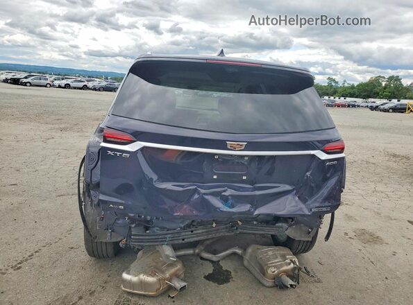 1GYKPDRS7RZ722486 2024 CADILLAC XT6 Blue უკანა ხედი