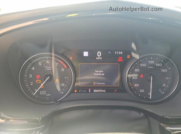 1GYKPERSXLZ153842 2020 CADILLAC XT6 Черный Вид щитка приборов