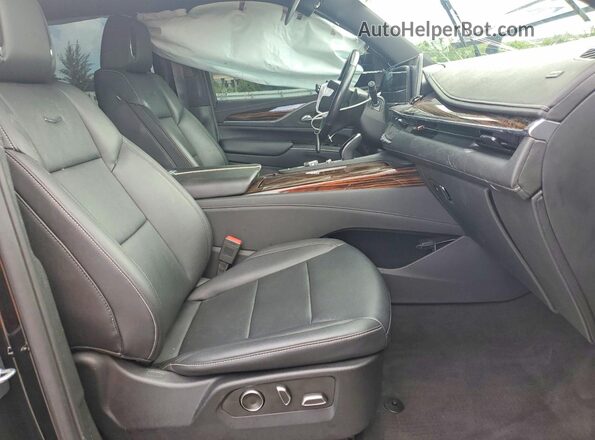 1GYS3AKL1PR436823 2023 CADILLAC ESCALADE Black წინა სალონის ხედი
