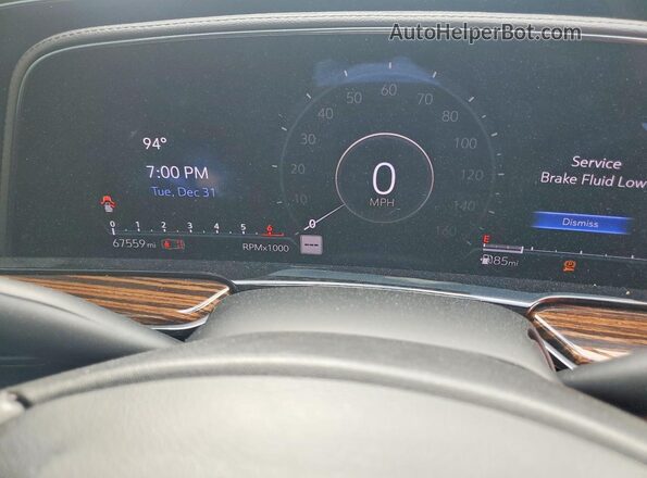1GYS3AKL1PR436823 2023 CADILLAC ESCALADE Black ხელსაწყოთა პანელის ხედი