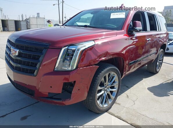1GYS3BKJ2LR192565 2020 CADILLAC ESCALADE Бордовый Вид спереди
