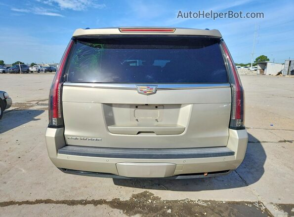 1GYS3BKJ3GR205944 2016 CADILLAC ESCALADE Beige Rear view