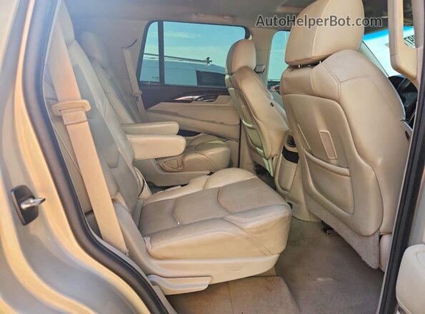 1GYS3BKJ3GR205944 2016 CADILLAC ESCALADE Beige Rear seats view