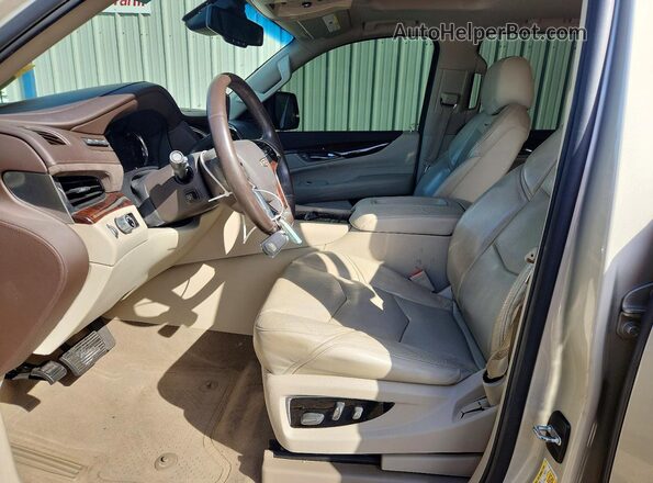 1GYS3BKJ3GR205944 2016 CADILLAC ESCALADE Beige Front interior view