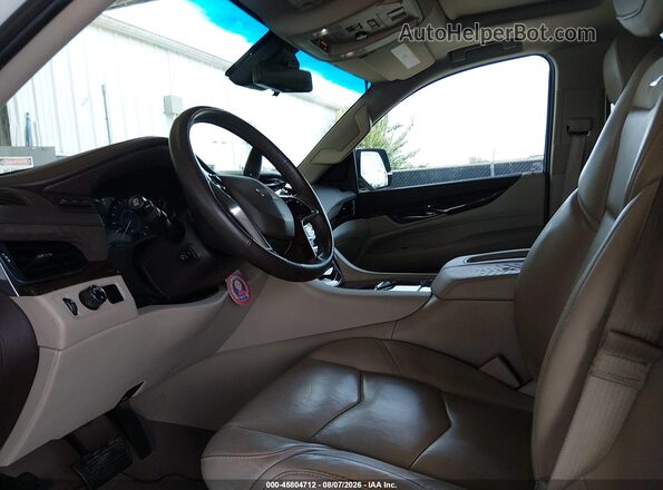 1GYS3BKJ9HR349466 2017 CADILLAC ESCALADE White წინა სალონის ხედი