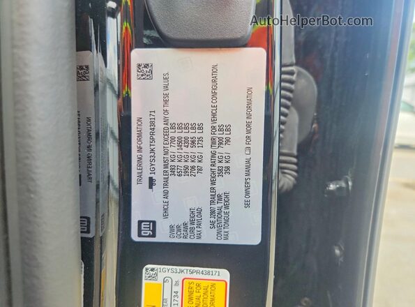 1GYS3JKT5PR438171 2023 CADILLAC ESCALADE Black 