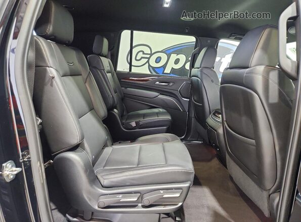 1GYS3JKT6PR439149 2023 CADILLAC ESCALADE Black Widok wnętrza z tyłu